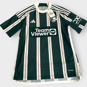 Adidas Manchester United Away Green/White Youth 23/24 Jersey IA7195 size L New